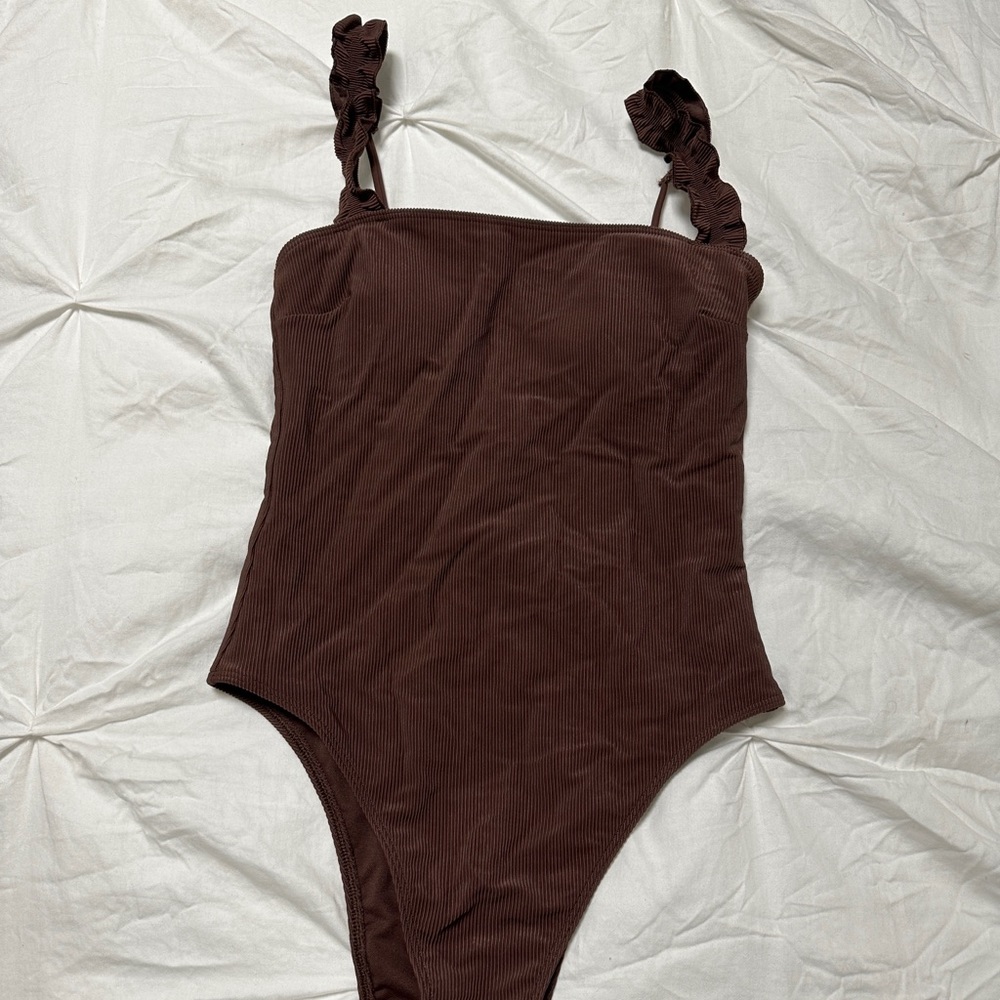 Abercrombie Brown One Piece Swimsuit